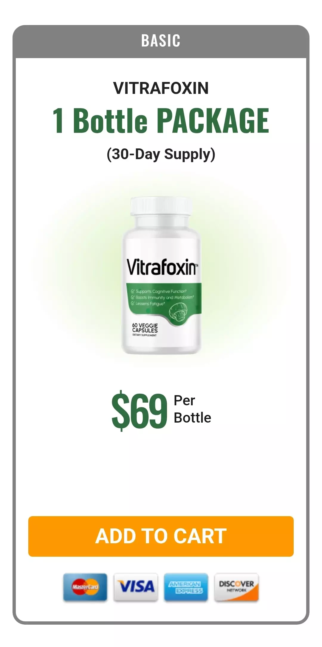 Vitrafoxin™ 1 bottle pricing